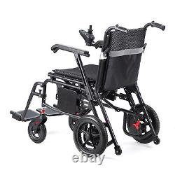 Fauteuil roulant électrique pliable tout terrain à 4 roues intelligent