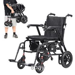 Fauteuil roulant électrique pliable tout terrain à 4 roues intelligent