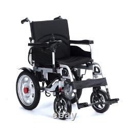 Fauteuil roulant électrique pliant à double moteur de 500 W, supportant un poids de 330 livres.