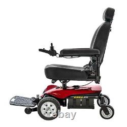 Fierte Jazzy Elite ES Chaise Roulante Electrique à Propulsion Avant en Rouge