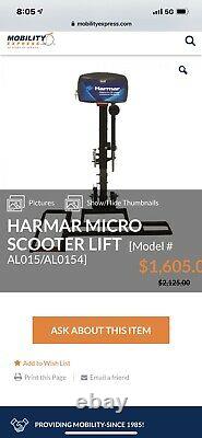 Harmar Al015 Micro Électrique Scooter Fauteuil Roulant 100 Lb Capacité