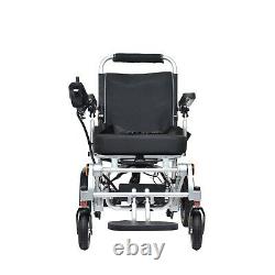 Heavy Duty Automatic Inclining Electric Light Mobility Fauteuil Roulant Silver Frame