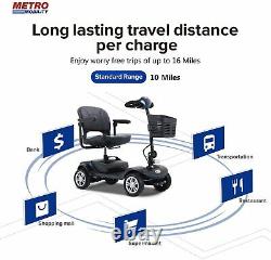 Metro Moblity 4 Wheel M1 Mobility Scooter Electric Power Mobile Wheelchair 265lb