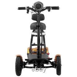Nouveau Scooter De Mobilité Électrique Pliant 4 Roues De Voyage Scooter Âgé