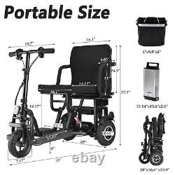 Nouveau scooter de mobilité électrique tout-terrain pliable électrique à 24v et fauteuil roulant électrique