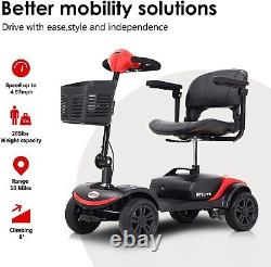 PENGJIE Scooter de mobilité électrique pour adultes Dispositif de fauteuil roulant pour les déplacements, les personnes âgées