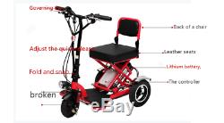 Pliable Scooter Électrique 3 Roues Accueil Pliant Voyage Portable Mobilité Elderly2