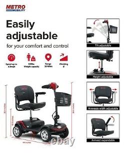 Pliage 4 Roues Electric Power Mobility Scooter Transport Travel Wheel Chair USA