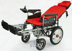 Portable Pliant D'énergie Électrique Fauteuils Roulants Personnes Âgées Handicapés Scooter Double Motors