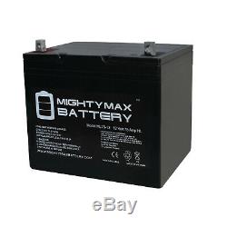 Puissant Max Ml75-12 12v 75ah Batterie Pour Fauteuil Roulant Scooter Voiturette Électrique DC