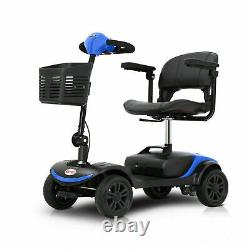 Scooter De Mobilité Électrique Pliant 4 Roues Pour Les Personnes Âgées En Fauteuil Roulant Portable