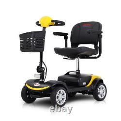 Scooter De Mobilité Pliable Portable Compact 4 Roues Chaise De Roue De Voyage Pour Personnes Âgées