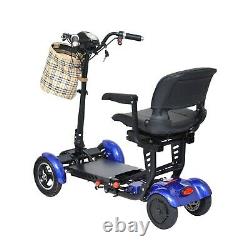 Scooter Médical Électrique À Grande Chaise Motorisée, Mobilité Jusqu'à 25 Miles Bleu