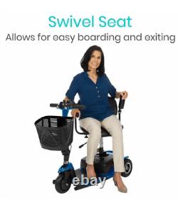 Scooter de mobilité à 3 roues Chaise roulante électrique pliable Scooters électriques de voyage à domicile