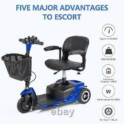 Scooter de mobilité à 3 roues à propulsion électrique Dispositif de fauteuil roulant mobile Outils de voyage