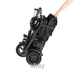 Scooter de mobilité à 3 roues avec batterie au lithium pour 300 livres, 700W, 20 miles, pliage rapide