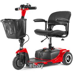 Scooter de mobilité à 3 roues, dispositif pliable électrique, fauteuil roulant mobile pour adulte.