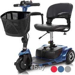 Scooter de mobilité à 3 roues, fauteuil roulant électrique pour adultes