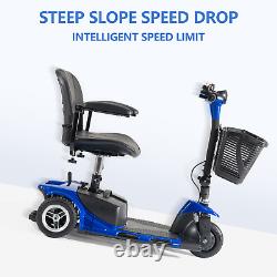 Scooter de mobilité à 3 roues, fauteuil roulant électrique pour les déplacements des personnes âgées.