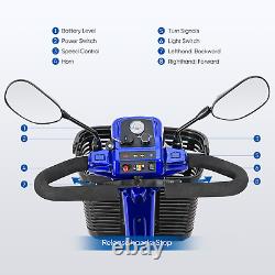 Scooter de mobilité à 4 roues 2023, fauteuil roulant électrique avec miroir Pro.