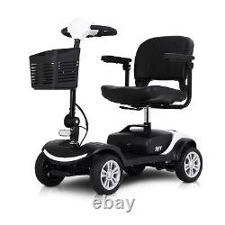Scooter de mobilité à 4 roues - Capacité de charge de 300 lb - Dispositif de fauteuil roulant électrique 300w