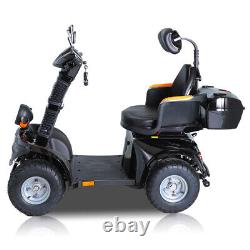 Scooter de mobilité à 4 roues Chaise roulante électrique Dispositif compact 1000W US