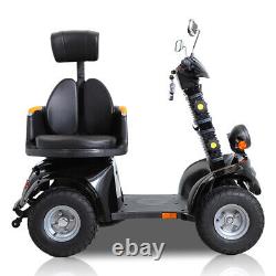 Scooter de mobilité à 4 roues Chaise roulante électrique Dispositif compact 1000W US