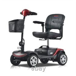 Scooter de mobilité à 4 roues Chaise roulante électrique Dispositif compact de voyage pour adulte