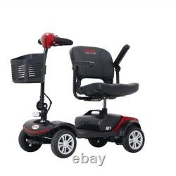 Scooter de mobilité à 4 roues Chaise roulante électrique Dispositif compact de voyage pour adulte
