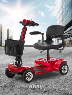 Scooter de mobilité à 4 roues Chaise roulante électrique pliante Scooters électriques à domicile Voyages
