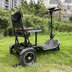 Scooter de mobilité à 4 roues Chaise roulante électrique pliante Scooters électriques pour la maison et les voyages