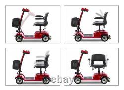 Scooter de mobilité à 4 roues Chaise roulante électrique pliante Scooters électriques pour la maison et les voyages