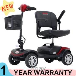 Scooter de mobilité à 4 roues Fauteuil roulant électrique Dispositif compact de voyage pour adultes