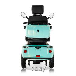 Scooter de mobilité à 4 roues de 800W, chaise inclinable de 500 lb tout terrain pour adultes seniors.