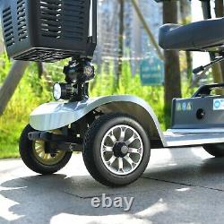 Scooter de mobilité à 4 roues, fauteuil roulant électrique, charge maximale de 550 livres.