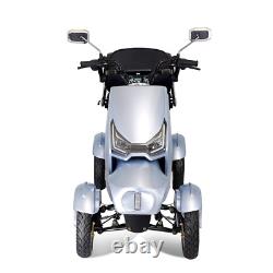 Scooter de mobilité à 4 roues, fauteuil roulant électrique, dispositif électrique 1000W, robuste, rouge.