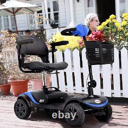 Scooter de mobilité à 4 roues, fauteuil roulant motorisé compact aux États-Unis.