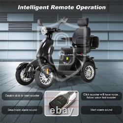 Scooter de mobilité à 4 roues robuste avec une capacité de 500 lb et un moteur électrique de 800 W