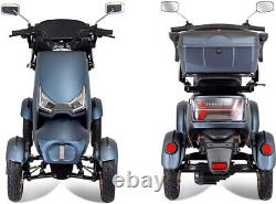 Scooter de mobilité à quatre roues avec batterie de fauteuil roulant motorisé de 1000W 60V 20AH pour personnes âgées
