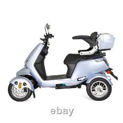 Scooter de mobilité à quatre roues avec batterie de fauteuil roulant motorisé de 1000W 60V 20AH pour personnes âgées.