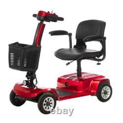 Scooter de mobilité de voyage à quatre roues, fauteuil roulant électrique pliable HomZ4