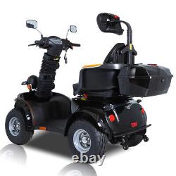 Scooter de mobilité électrique à 4 roues avec batterie de 1000W 60V 20AH pour personnes âgées.
