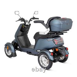Scooter de mobilité électrique à quatre roues 1000W 60V 20AH Batterie Fauteuil roulant pour seniors