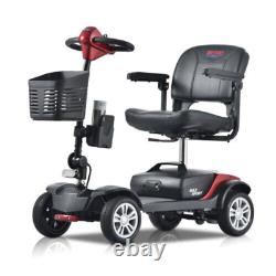 Scooter de mobilité électrique pliable à 4 roues pour fauteuil roulant, voyage en plein air, SUV compact.