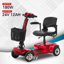 Scooter de mobilité électrique pliable à quatre roues pour voyager en fauteuil roulant motorisé Homdz