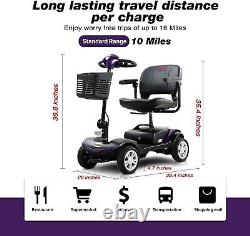 Scooter de mobilité électrique pour adultes, dispositif de fauteuil roulant pour personnes âgées en déplacement
