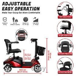 Scooter de mobilité électrique pour personnes âgées à 4 roues, fauteuil roulant motorisé R USA.