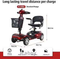 Scooter de mobilité électrique robuste pour adultes, dispositif de fauteuil roulant pour personnes âgées