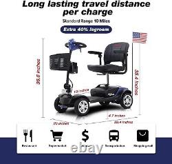 Scooter de mobilité électrique robuste pour fauteuil roulant de voyage