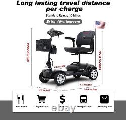 Scooter de mobilité électrique robuste pour personnes âgées en fauteuil roulant
